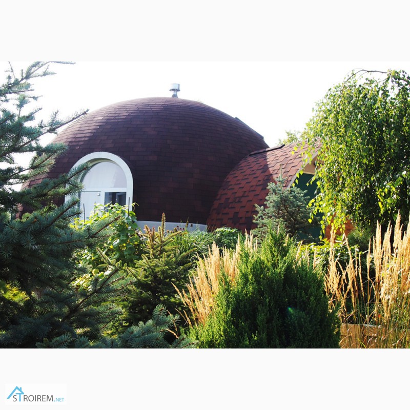 Фото 5. Строительство купольного дома-сферы от компании Гинко. Днепропетровск.Украина