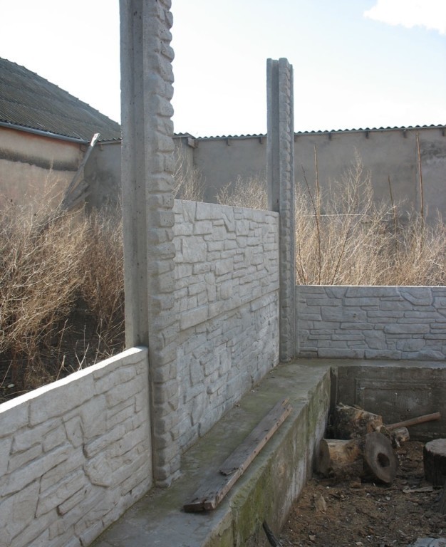 Фото 2. Бетонный забор, еврозабор от производителя в Кривом Роге