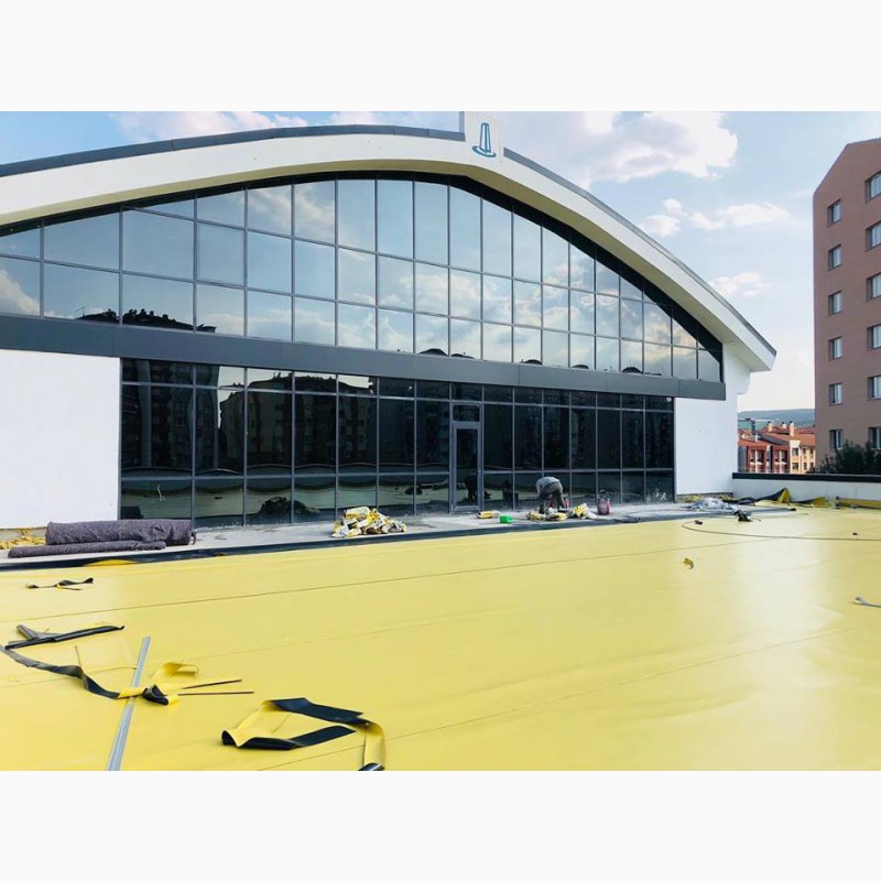 Фото 5. Пвх мембрана гідроізоляційна Rooftop Торгової марки Tetto жовто-чорна
