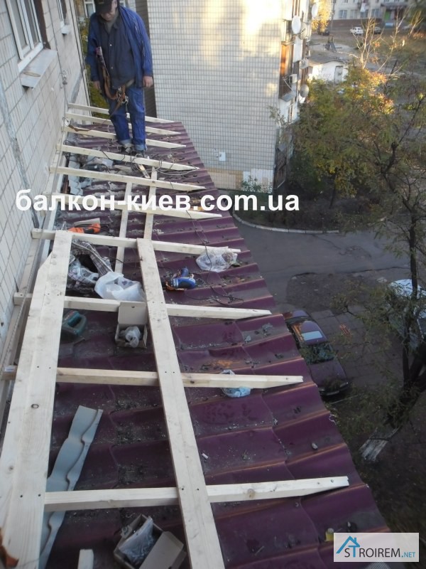 Фото 5. Ремонт крыши балкона. Реконструкция кровли. Киев
