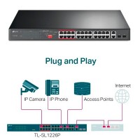 Высококачественный неуправляемый свитч TP-Link TL-SL1226P